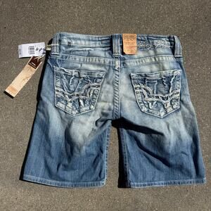 Y2K Big Star Sweet Ultra Low Rise Jean Shorts Size 25x9 NEW NWT